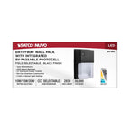 Nuvo 65-985 Black Led Entryway Wall Pack - 10/15/20 Wattage Selectable - 30k/40k/50k Cct Selectable - Black Finish Image 3