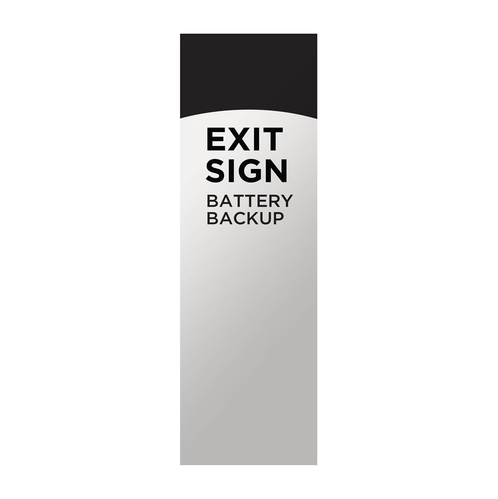 Nuvo 67-101 White Red Led Exit Sign, 90min Ni-cad Backup, 120/277v, Single/dual Face, Universal Mounting - White Finish Image 7
