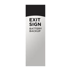 Nuvo 67-101 White Red Led Exit Sign, 90min Ni-cad Backup, 120/277v, Single/dual Face, Universal Mounting - White Finish Image 7