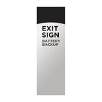 Nuvo 67-101 White Red Led Exit Sign, 90min Ni-cad Backup, 120/277v, Single/dual Face, Universal Mounting - White Finish Image 6