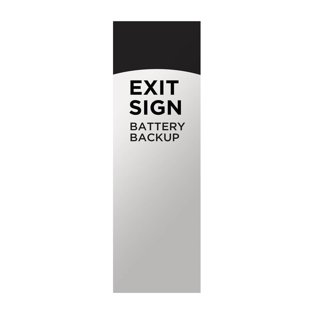 Nuvo 67-101 White Red Led Exit Sign, 90min Ni-cad Backup, 120/277v, Single/dual Face, Universal Mounting - White Finish Image 6
