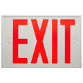 Nuvo 67-102 White Red Led Exit Sign, 90min Ni-cad Backup, 120v/277v, Single/dual Face, Universal Mounting, Steel/nyc - White Finish Image 1