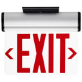 Nuvo 67-113 Clear Red (clear) Edge Lit Led Exit Sign, 90min Ni-cad Backup, 120/277v, Single Face, Top/back/end Mount - Clear Finish Image 1