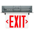 Nuvo 67-114 Clear Red (clear) Edge Lit Led Exit Sign - 3.14 Watts - Single Face - 120v/277 Volts - Clear Finish Image 1