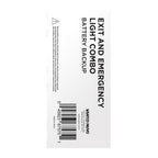 Nuvo 67-121 White Combination Red Exit Sign/emergency Light, 90min Ni-cad Backup, 120/277v, Dual Head, Single/dual Face, Universal Mounting - White Finish Image 3