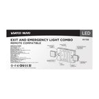 Nuvo 67-122 White Combination Red Exit Sign/emergency Light, 90min Ni-cad Backup, 120/277v, Dual Head, Single/dual Face, Universal Mounting, Remote Compatible - White Finish Image 5