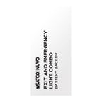 Nuvo 67-125 White Combination Green Exit Sign/emergency Light - Singe/dual Face - 120/277 Volts - Remote Compatible - White Finish Image 4