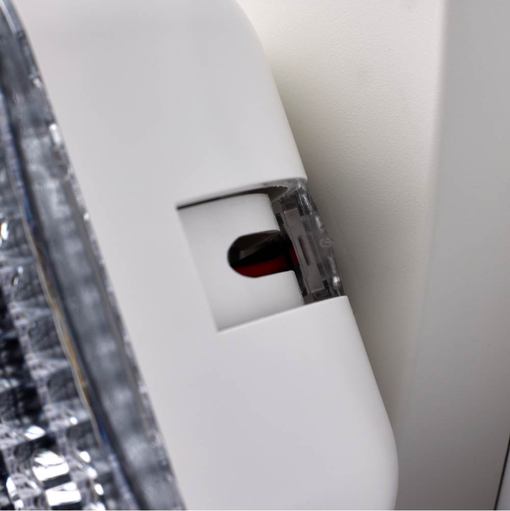 Nuvo 67-130 White Emergency Light, 90min Ni-cad Backup, 120/277v, Dual Head, Universal Mounting - White Finish Image 7