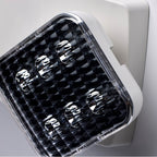 Nuvo 67-130 White Emergency Light, 90min Ni-cad Backup, 120/277v, Dual Head, Universal Mounting - White Finish Image 6