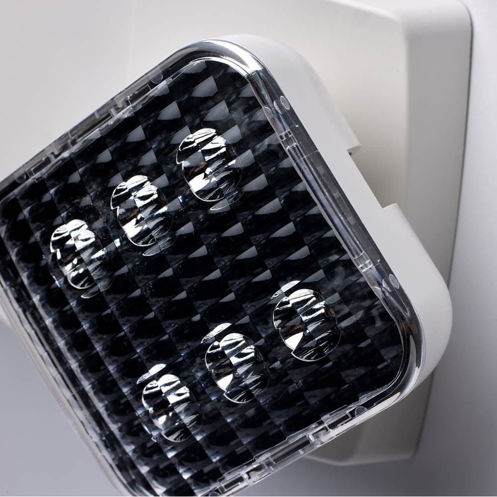 Nuvo 67-130 White Emergency Light, 90min Ni-cad Backup, 120/277v, Dual Head, Universal Mounting - White Finish Image 6