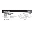 Nuvo 67-130 White Emergency Light, 90min Ni-cad Backup, 120/277v, Dual Head, Universal Mounting - White Finish Image 4