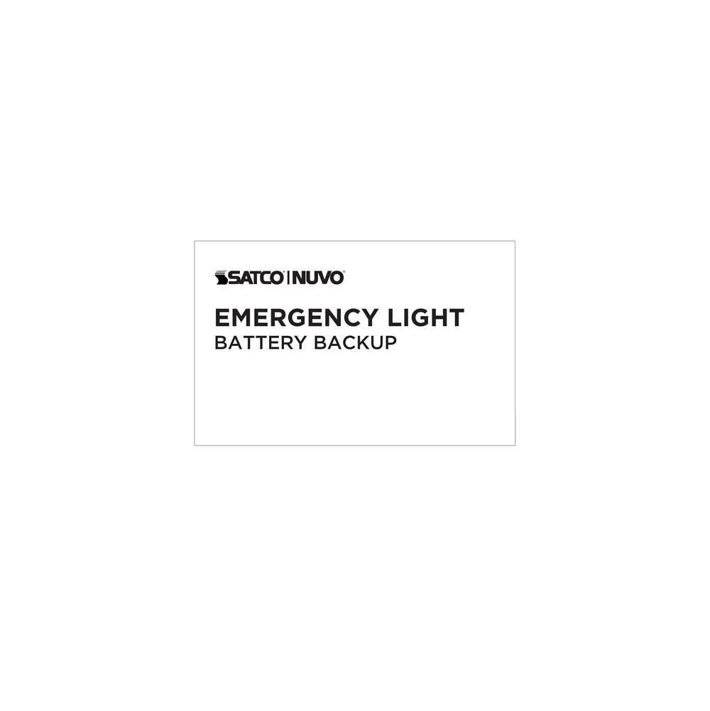 Nuvo 67-130 White Emergency Light, 90min Ni-cad Backup, 120/277v, Dual Head, Universal Mounting - White Finish Image 2