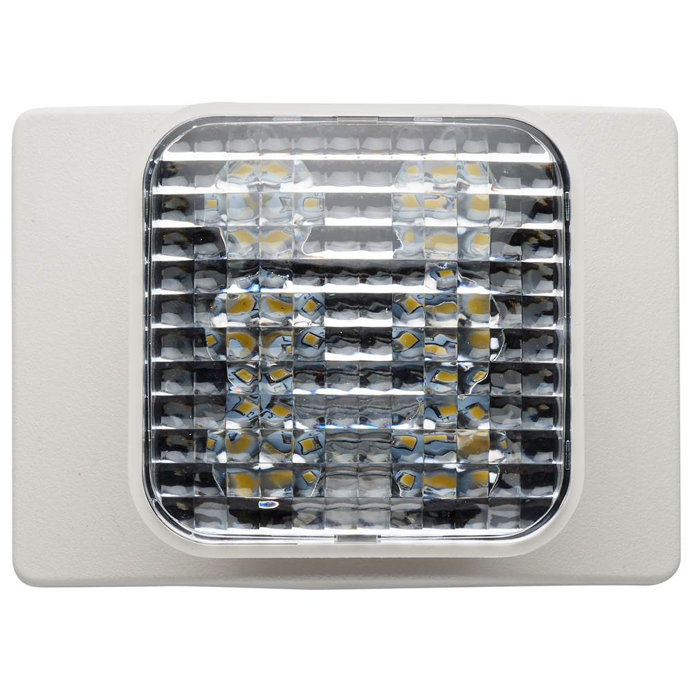 Nuvo 67-134 White Remote Emergency Light, Low-voltage Backup, Single Head - White Finish Image 1