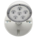 Nuvo 67-136 White Remote Emergency Light, Low-voltage Backup, Single Head, White Finish, Wet Location Rated Image 1