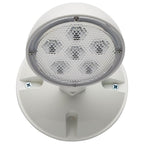 Nuvo 67-136 White Remote Emergency Light, Low-voltage Backup, Single Head, White Finish, Wet Location Rated Image 1