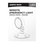 Nuvo 67-136 White Remote Emergency Light, Low-voltage Backup, Single Head, White Finish, Wet Location Rated Image 3
