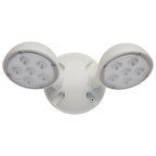 Nuvo  Remote Emergency Light - Low-voltage Backup - Double Head, White Finish, Wet Location Rated