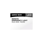 Nuvo 67-137 White Remote Emergency Light - Low-voltage Backup - Double Head, White Finish, Wet Location Rated Image 3