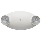 Nuvo 67-138 White Emergency Light - Dual Head - 120/277 Volts - White Finish Image 1