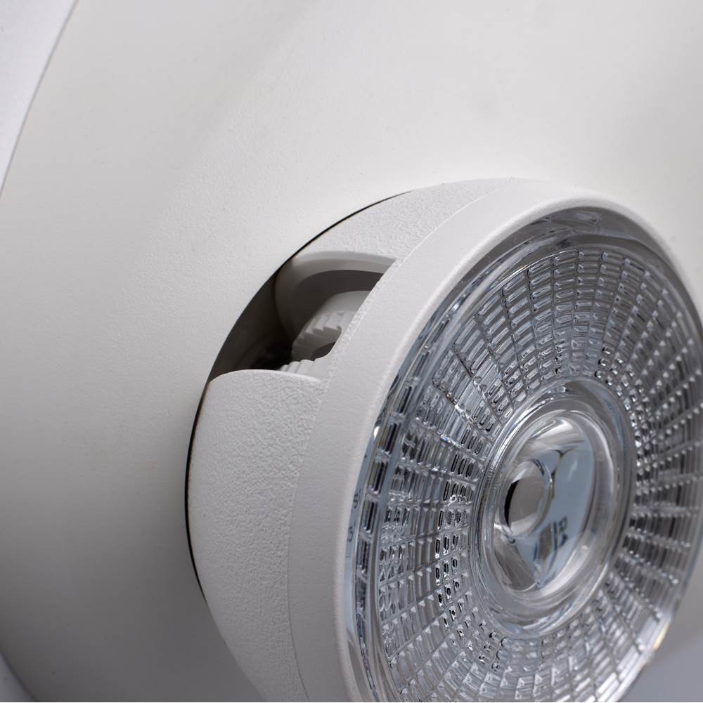 Nuvo 67-138 White Emergency Light - Dual Head - 120/277 Volts - White Finish Image 8