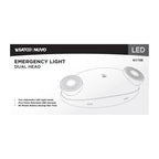 Nuvo 67-138 White Emergency Light - Dual Head - 120/277 Volts - White Finish Image 6