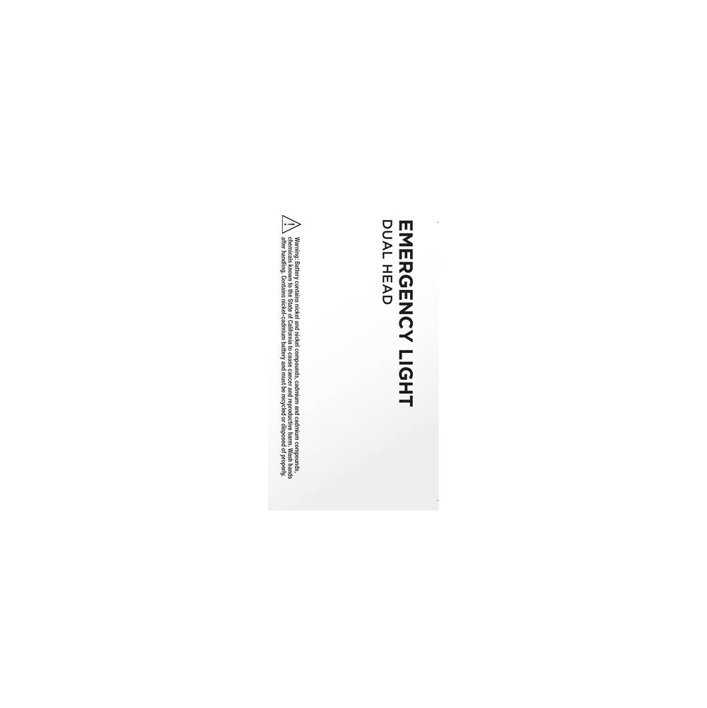 Nuvo 67-138 White Emergency Light - Dual Head - 120/277 Volts - White Finish Image 4