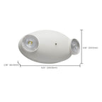 Nuvo 67-138 White Emergency Light - Dual Head - 120/277 Volts - White Finish Image 2