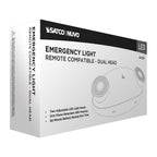 Nuvo 67-139 White Emergency Light - Dual Head - 120/277 Volts - White Finish - Remote Compatible Image 3
