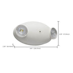 Nuvo 67-139 White Emergency Light - Dual Head - 120/277 Volts - White Finish - Remote Compatible Image 2