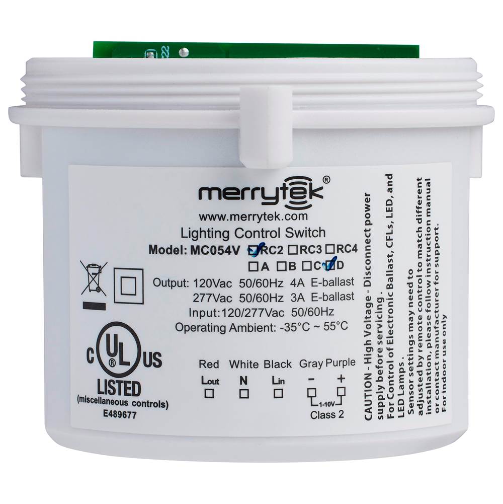 Nuvo 86-202R White Add-on Microwave Sensor For High Bay Fixtures - 120-277 Volt Image 3