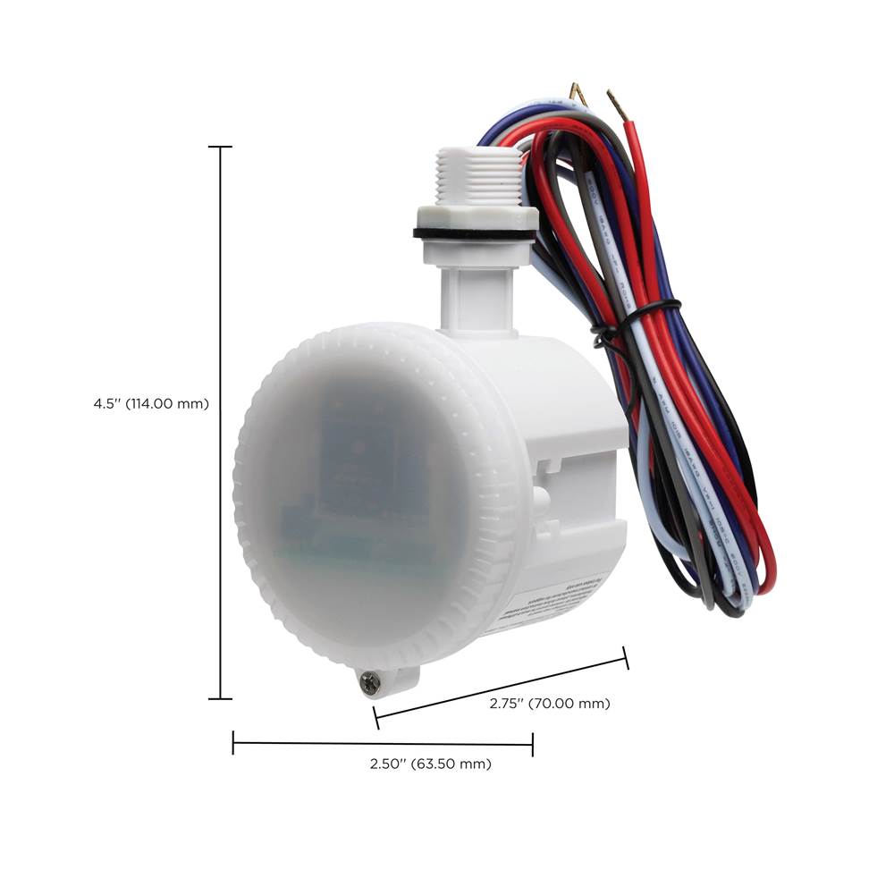 Nuvo 86-202R White Add-on Microwave Sensor For High Bay Fixtures - 120-277 Volt Image 2
