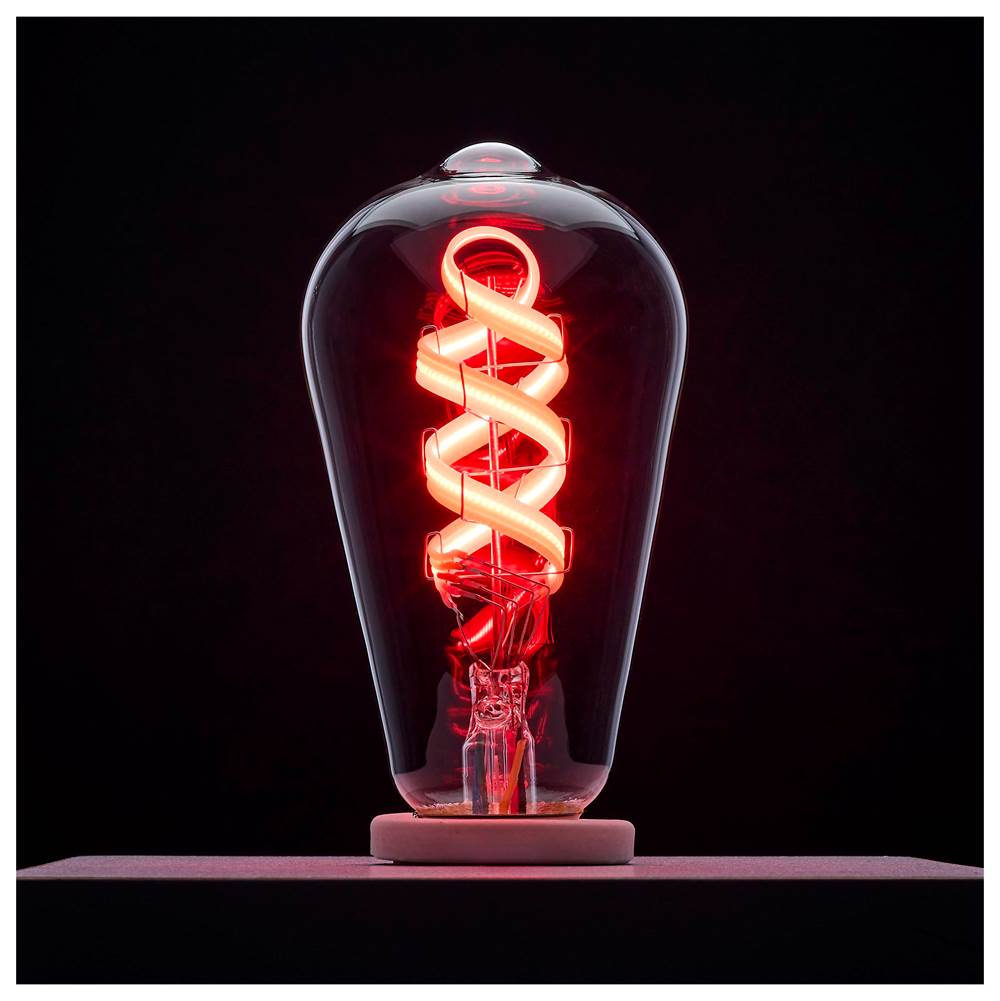 Nuvo  6 Watt - St19 Led - 2700k-5000k Rgb/tunable White - Starfish Iot - Clear - Medium Base - 120 Volt