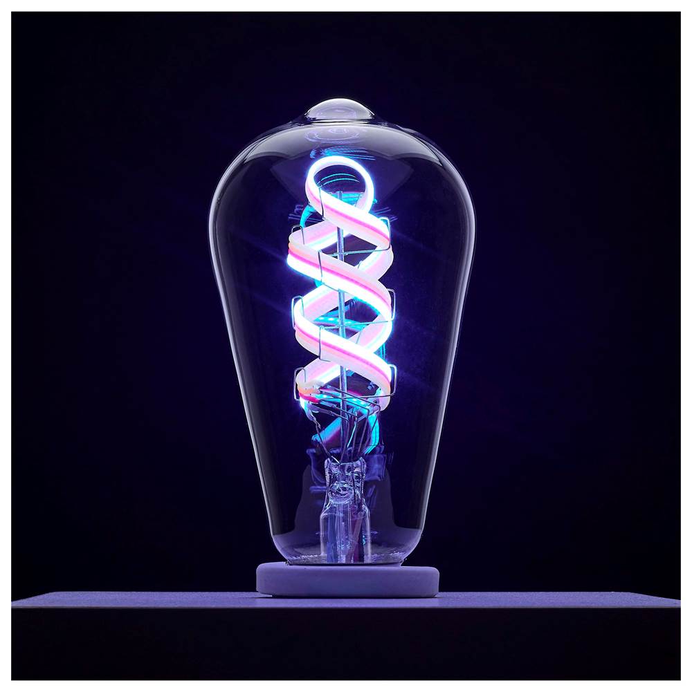 Nuvo S11240 Clear 6 Watt - St19 Led - 2700k-5000k Rgb/tunable White - Starfish Iot - Clear - Medium Base - 120 Volt Image 7