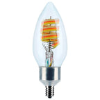 Nuvo S11242 Clear 4 Watt - B11 Led - 2700k-5000k Rgb/tunable White - Starfish Iot - Clear - Candelabra Base - 120 Volt Image 1