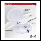 Nuvo S21601 White 18.5w Field Selectable Led 6-inch Commercial Downlight - Dual Dimming - Round - 120-347 Volt Image 6