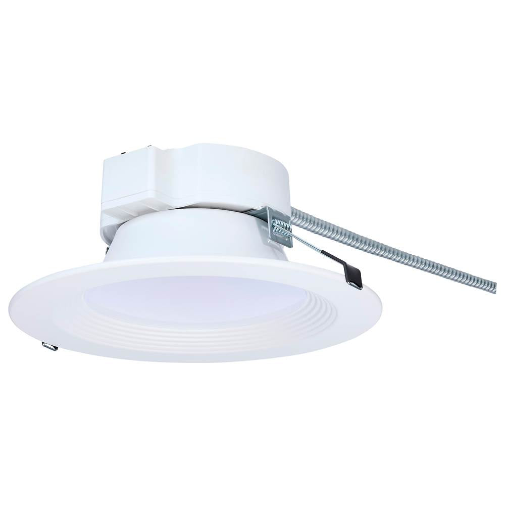 Nuvo S21602 White 25.5w Field Selectable Led 8-inch Commercial Downlight - Dual Dimming - Round - 120-347 Volt Image 1