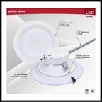 Nuvo S21603 White 35w Field Selectable Led 10-inch Commercial Downlight - Dual Dimming - Round - 120-277 Volt Image 6