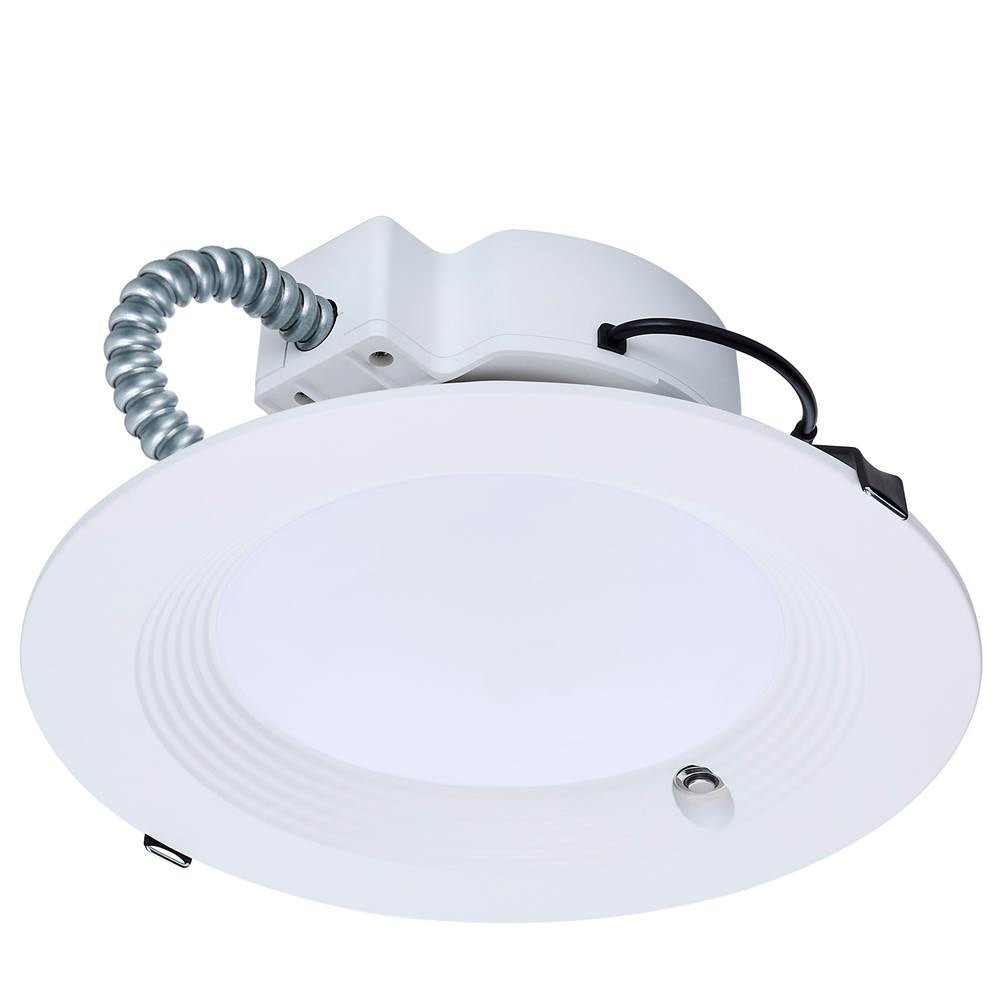 Nuvo S21606 White 28w Field Selectable Led 8-inch Commercial Downlight - Dual Dimming - Integrated Emergency Driver - Round - 120-347 Volt Image 5
