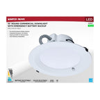 Nuvo S21607 White 38w Field Selectable Led 10-inch Commercial Downlight - Dual Dimming - Integrated Emergency Driver - Round - 120-277 Volt Image 3