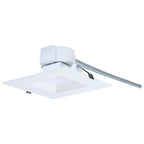 Nuvo S21609 White 18.5w Field Selectable Led 6-inch Commercial Downlight - Dual Dimming - Square - 120-347 Volt Image 1