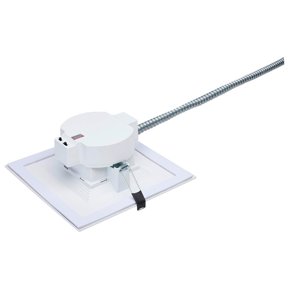 Nuvo  25.5w Field Selectable Led 8-inch Commercial Downlight - Dual Dimming - Square - 120-347 Volt