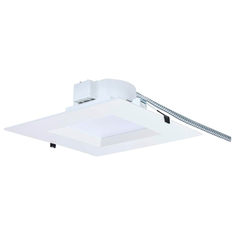 Nuvo S21611 White 35w Field Selectable Led 10-inch Commercial Downlight - Dual Dimming - Square - 120-277 Volt Image 1