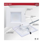 Nuvo S21611 White 35w Field Selectable Led 10-inch Commercial Downlight - Dual Dimming - Square - 120-277 Volt Image 6