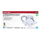 Nuvo S21612 White 14.6w Field Selectable Led 4-inch Commercial Downlight - Dual Dimming - Integrated Emergency Driver - Square - 120-347 Volt Image 3