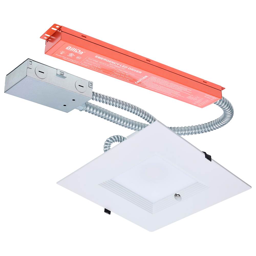 Nuvo S21615 White 38w Field Selectable Led 10-inch Commercial Downlight - Dual Dimming - Integrated Emergency Driver - Square - 120-277 Volt Image 1