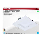 Nuvo S21615 White 38w Field Selectable Led 10-inch Commercial Downlight - Dual Dimming - Integrated Emergency Driver - Square - 120-277 Volt Image 3