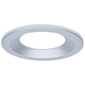 Nuvo  6-inch Round Trim For Led Commercial Downlight - Silver Finish