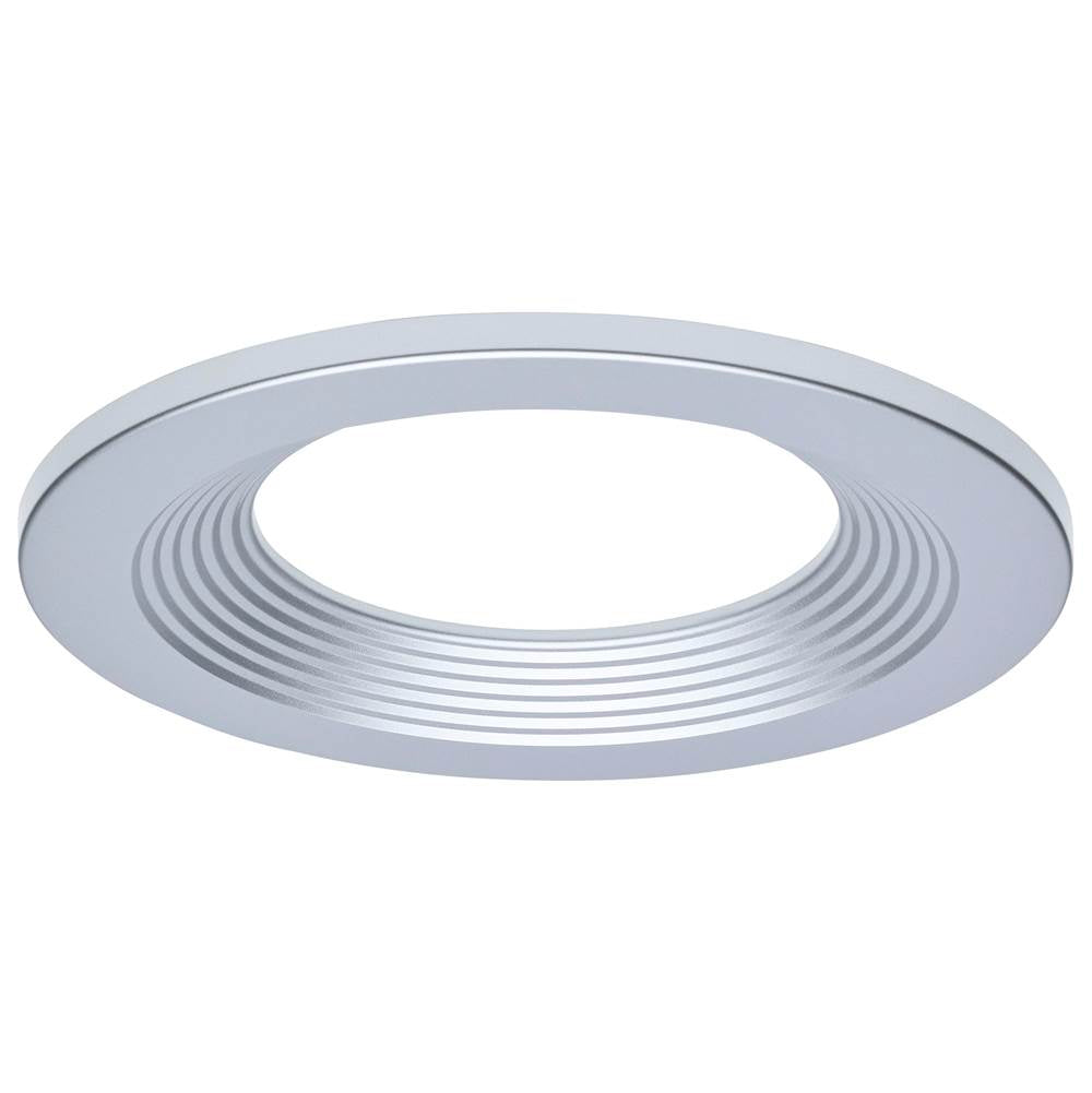 Nuvo  6-inch Round Trim For Led Commercial Downlight - Silver Finish