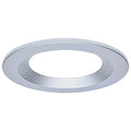 Nuvo  8-inch Round Trim For Led Commercial Downlight - Silver Finish