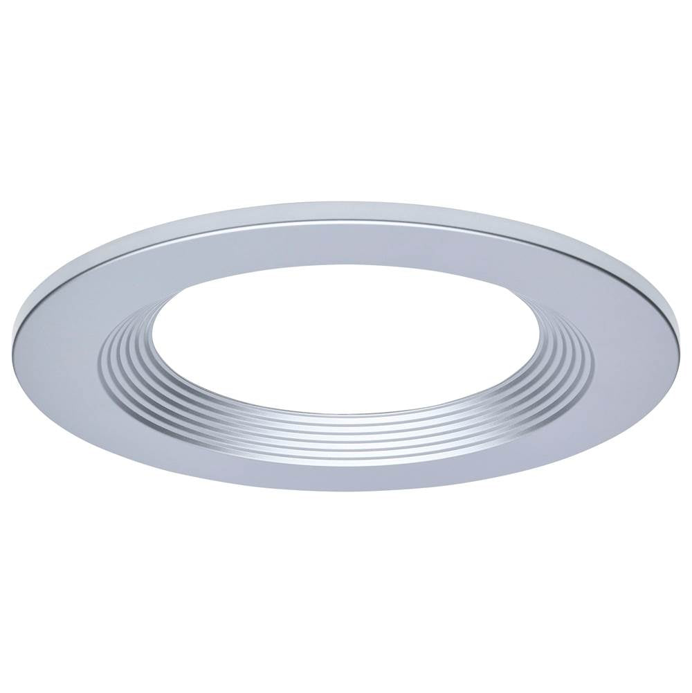 Nuvo  8-inch Round Trim For Led Commercial Downlight - Silver Finish